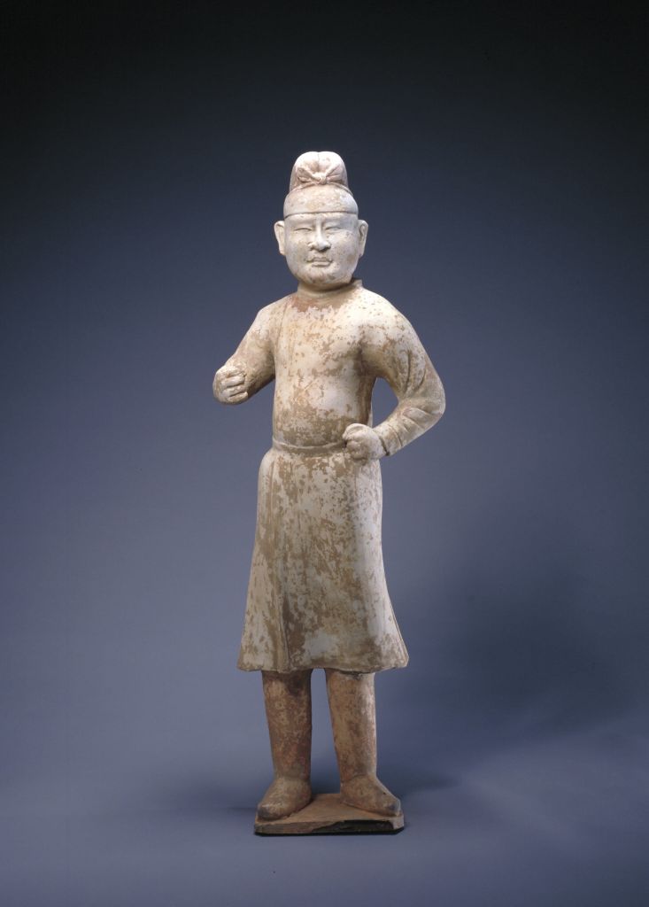 图片[1]-Pottery painted male figurines-China Archive